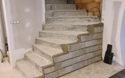Modifier un escalier béton mal fait et dangereux en Haute-Savoie (74000)